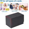 Чехол для колоды магнитных карт, многофункциональный чехол из искусственной кожи TCG, держатель для торговых игровых карт, органайзер, большая вместительная коробка для хранения спортивных игральных карт