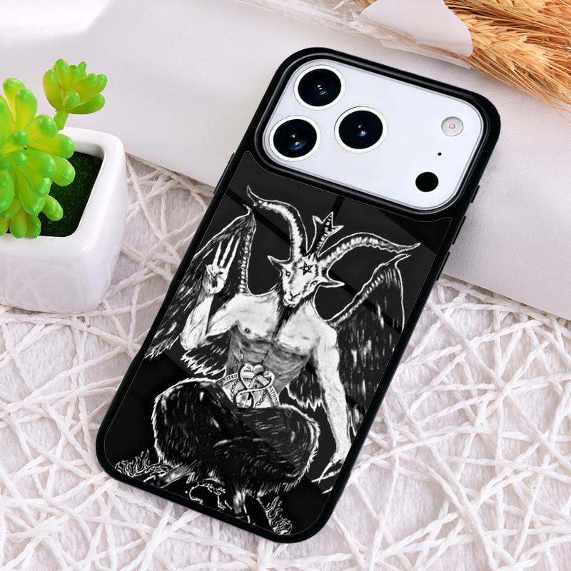 Чехол для телефона 'Дьявол Сатана' для iPhone 17 Air 16 15 11 12 14 13 Pro Max Ударопрочный чехол