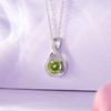Gemlanto 925 Sterling Silver Necklace with Peridot Drops 18K Gold Gift Wrapping Perfect for Birthdays (August Birthstone), Plated, Available,