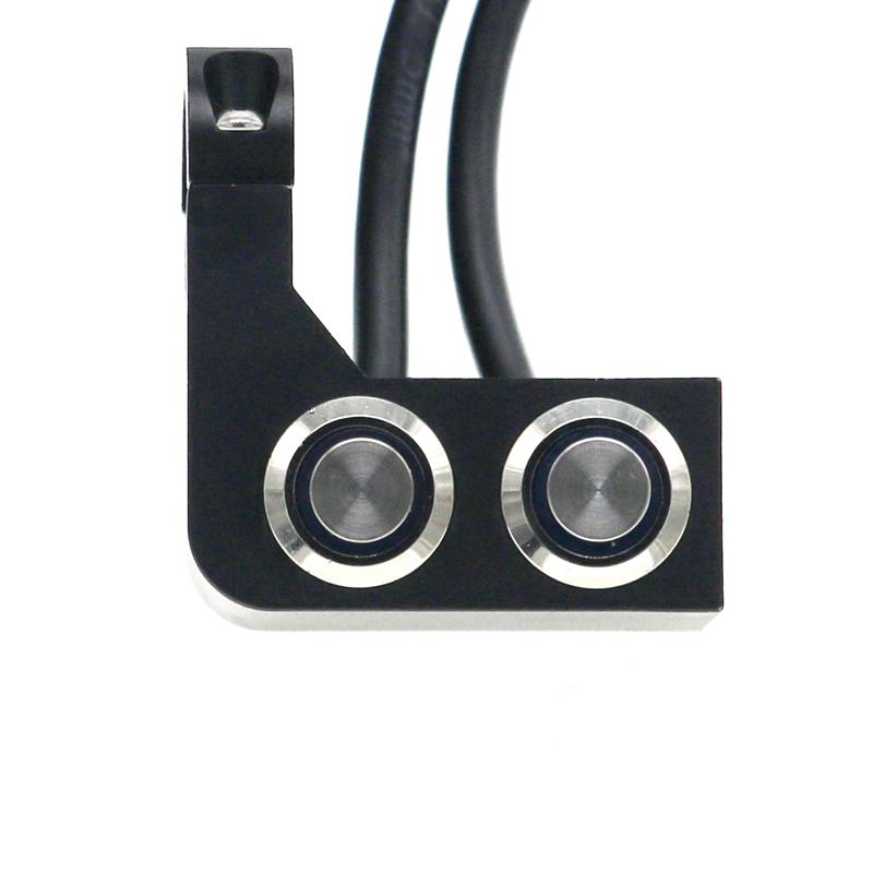 LMoDri, алюминиевый сплав, переключатель фар на руль мотоцикла, универсальный водонепроницаемый переключатель, 12 В, противотуманный прожектор, крепление на зеркало