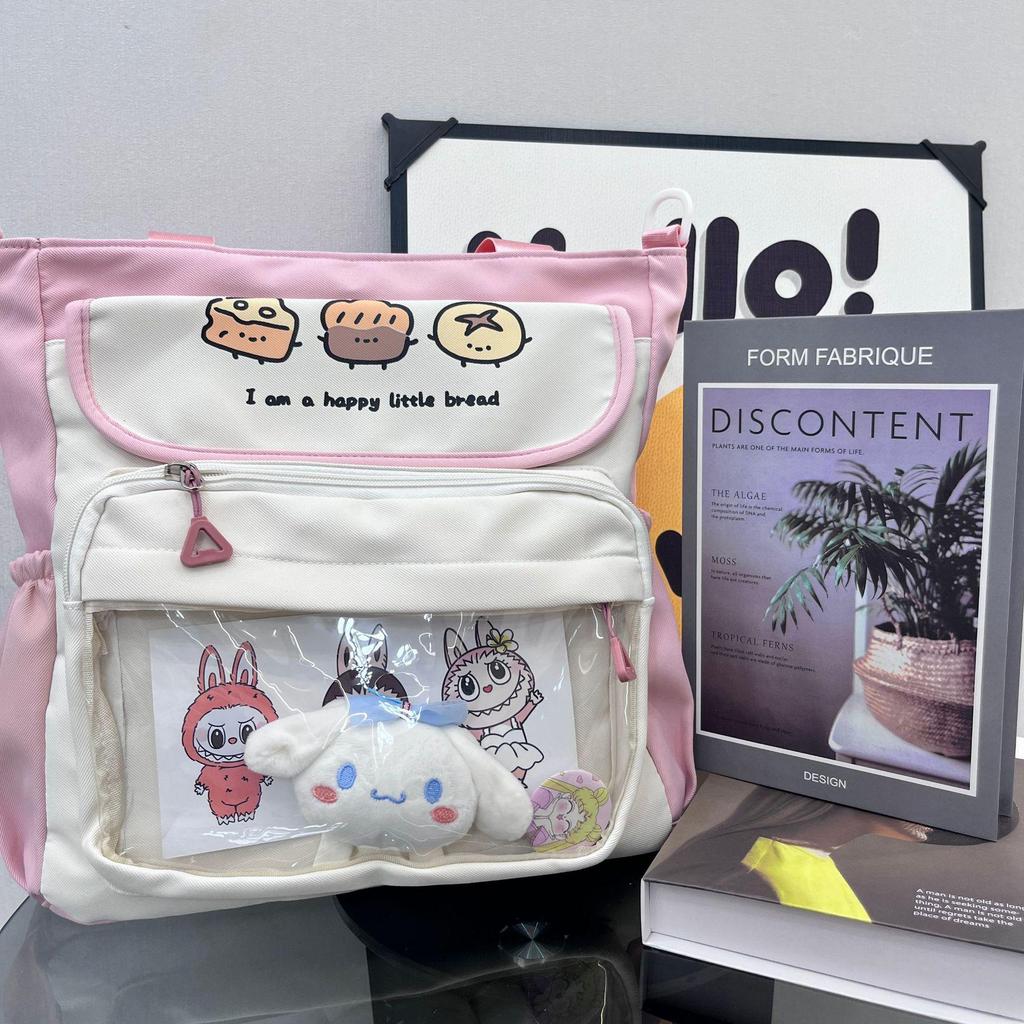 Японский стиль старшей школы, большая вместимость, ита-бэг – милый прозрачный рюкзак через плечо с аниме-куклой