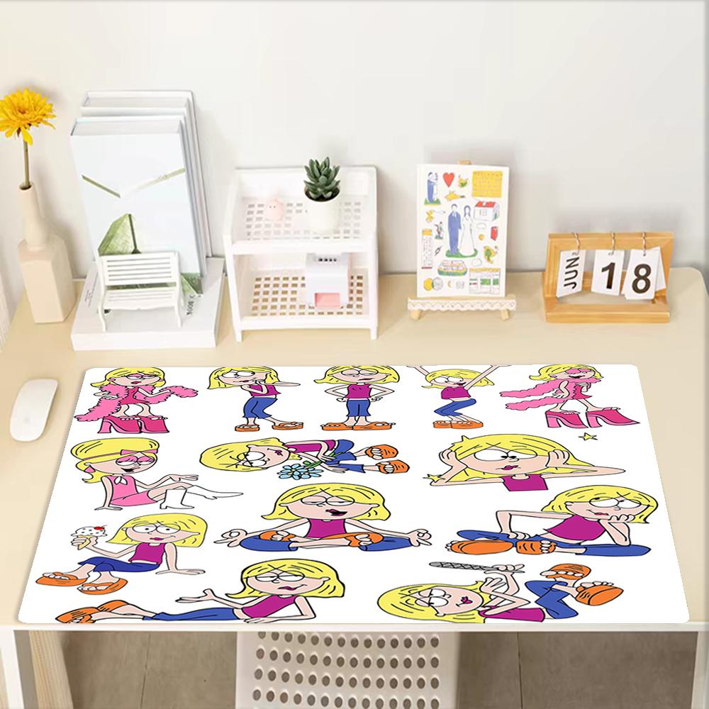 Lizzie McGuire Theme Mouse Pad, Non Slip Rubber Base, Multifunctional Office & Home Decor, Perfect for Workspace Personalization.
