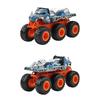 Hot Wheels Набор из 4 машинок-транспортеров для Монстр-траков: Mega-Wrex, HW Tiger Shark, Rhinomite, 5 Alarm. Детская игрушка-транспорт. Возраст 3+