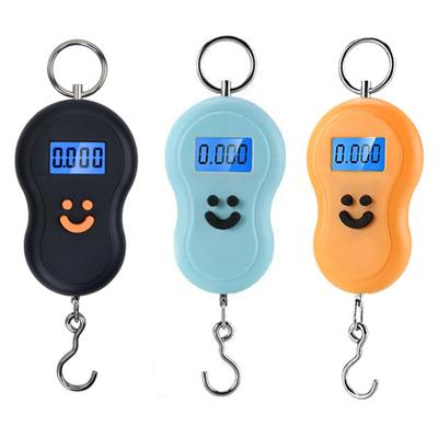 Портативные весы 50 кг, компактные, точные измерения, с круглой ручкой, подвесные небольшие электронные весы для домашних путешествий