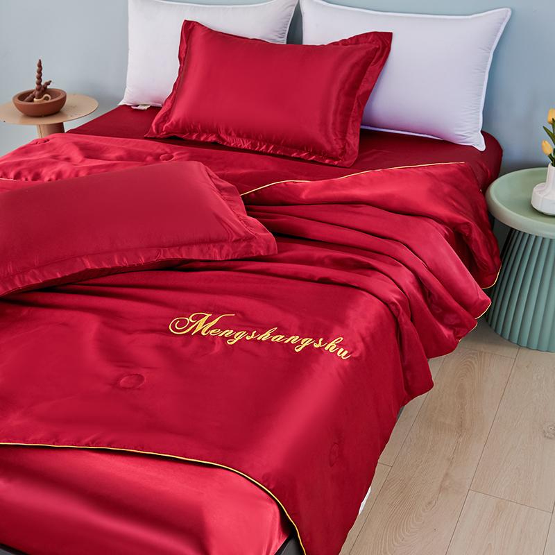 Летнее стираное шелковое одеяло, весеннее тонкое пододеяльник, мягкое шелковистое одеяло с ледяным охлаждением, постельное белье, одеяло размера «queen-size», односпальная двуспальная кровать