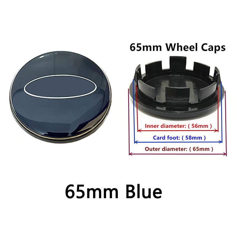 54mm 56mm 60mm 65mm 68mm for Ford Fiesta Focus Mondeo Fusion Explorer F150 F250 Car Wheel Hub Center Caps Rim Cover Badge Emblem