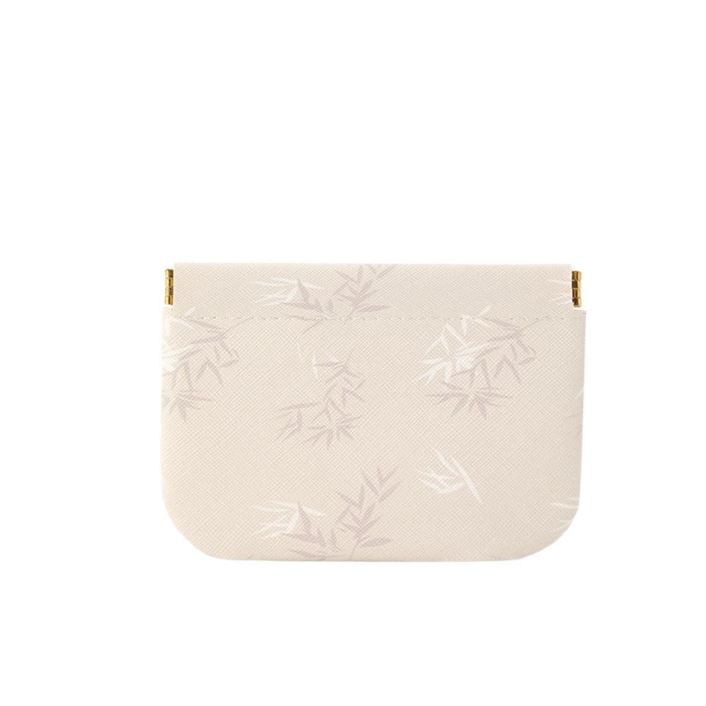 Pu Leather New Chinese Style Leaf Spring Bag Cosmetic Bag Jewelry Storage Bag Self-closing Coin Purse Coin Bags Earphone Bag