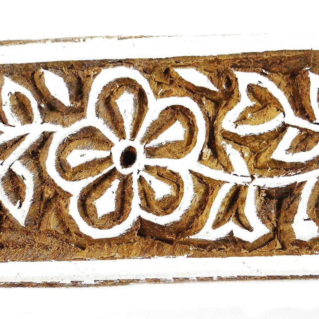 Декоративная деревянная печать IBA Indianbeautifulart на блоке изобразительного искусства границы ткани одежды