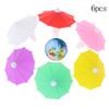 Umbrella Wine Glass Marker Charms 6Pcs Drinking Buddy Cup Identification Cup