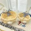 Stackable Woven Basket Handwoven Easter Rabbit Decoration Easter Bunny Storage Basket  Bedroom