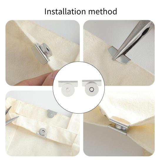 10 пар магнитных кнопок без шитья, кнопки-защелки, застежки для сумок, тоутов, одежды