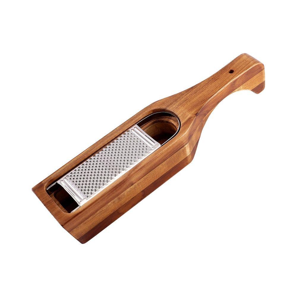 С ручкой терка для сыра из нержавеющей стали с деревянной емкостью инструменты для сыра сервер картофель