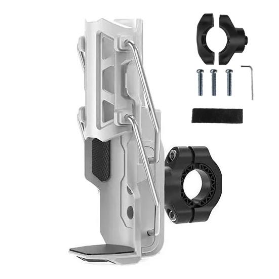 Велосипедный держатель для бутылки с водой, вращающийся на 360 градусов, с автоматическим зажимом