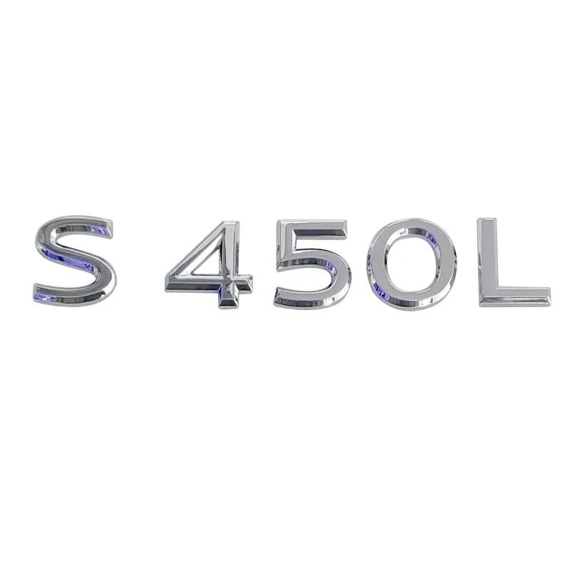 ABS Car Body Side Emblem Sticker Trunk Badge Decals for Mercedes Benz Maybach S400L S450L S480L S500L S580L S600L S680L Exterior AX1