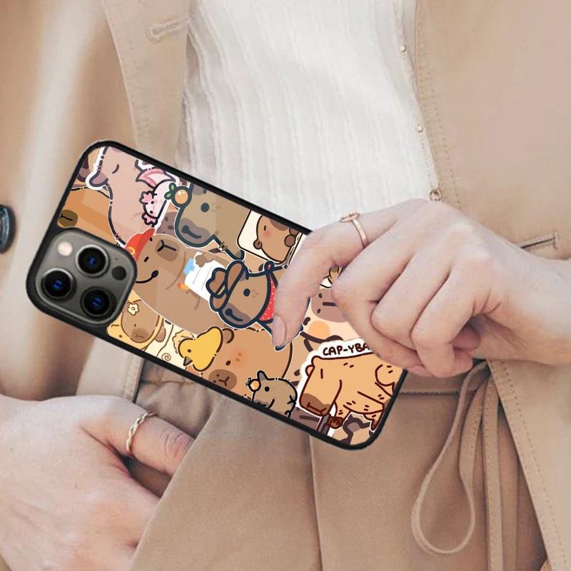 Funny Capybara Magnetic Phone Case For APPLE iPhone 17 Air 16 14 13 12 Pro Max 15 Plus Wireless Charge With MagSafe Cover