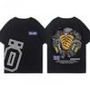 OHLINS Мотоциклетный амортизатор Модифицированная футболка Одежда Повседневная Модная Марка Мужская Женская Автоклуб Круглый вырез Короткий рукав Топ