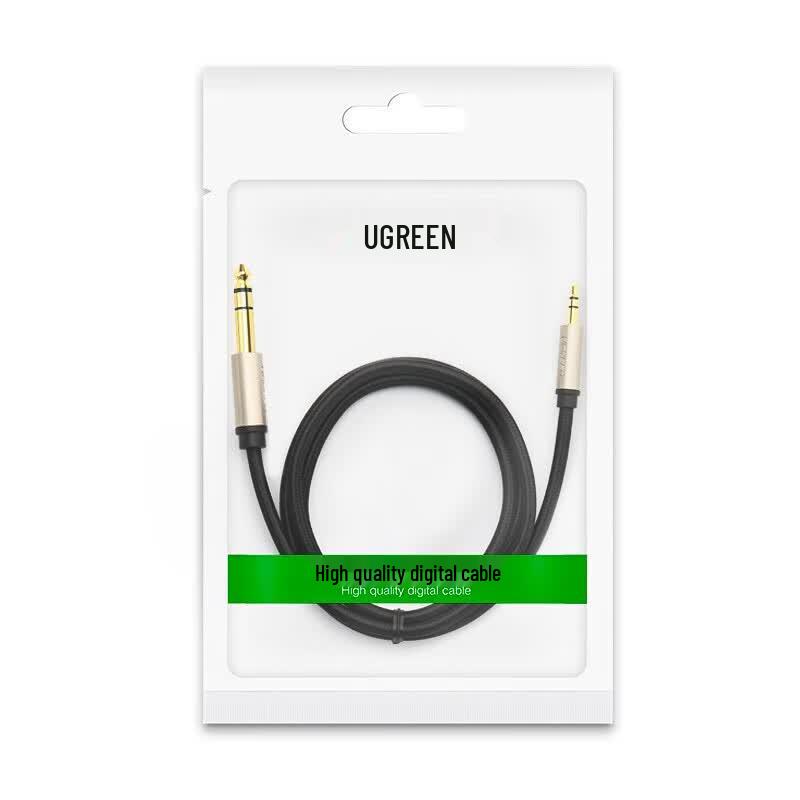 Ugreen Аудиокабель 3,5 мм на 6,5 мм, штекер-штекер