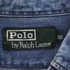 Polo by Ralph Lauren 80s Vintage Green Tag Boys Long sleeve Dungaree denim Button down shirt Kid's Used