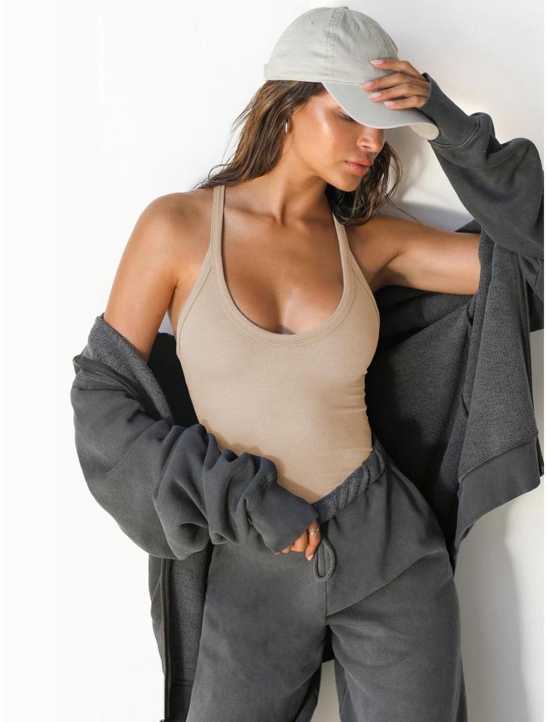 Круглый вырез трикотажный топ на бретелях укороченный топ женский летний топ однотонный топ для йоги модный спортивный топ женский без рукавов укороченный одежда для девочек 2000 года