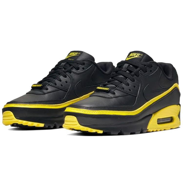 Nike X Undefeated Air Max 90 'Черный Оптический Желтый' Мужские CJ7197-001