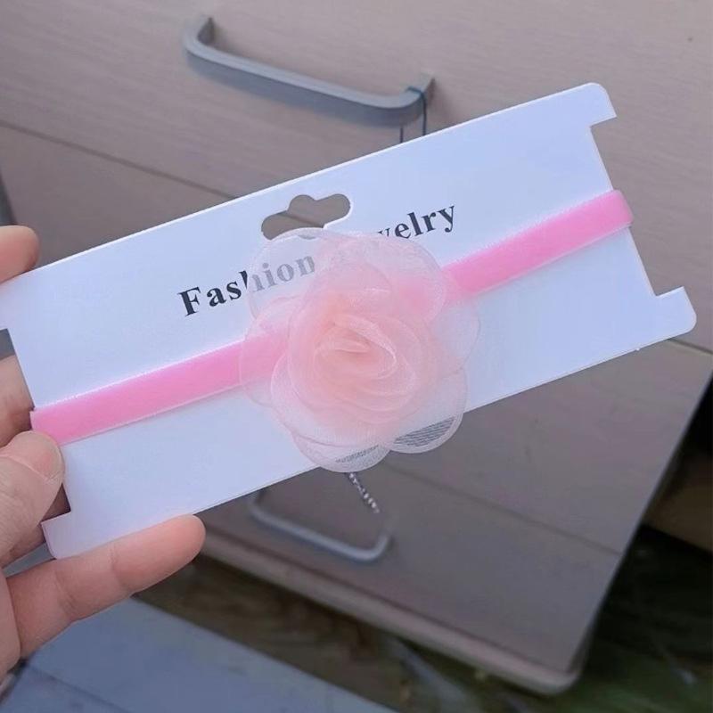 Черное колье-чокер с цветком для женщин, красное винтажное ожерелье с камелией, бархатное замшевое ожерелье, свадебное ожерелье-воротник для подружки невесты