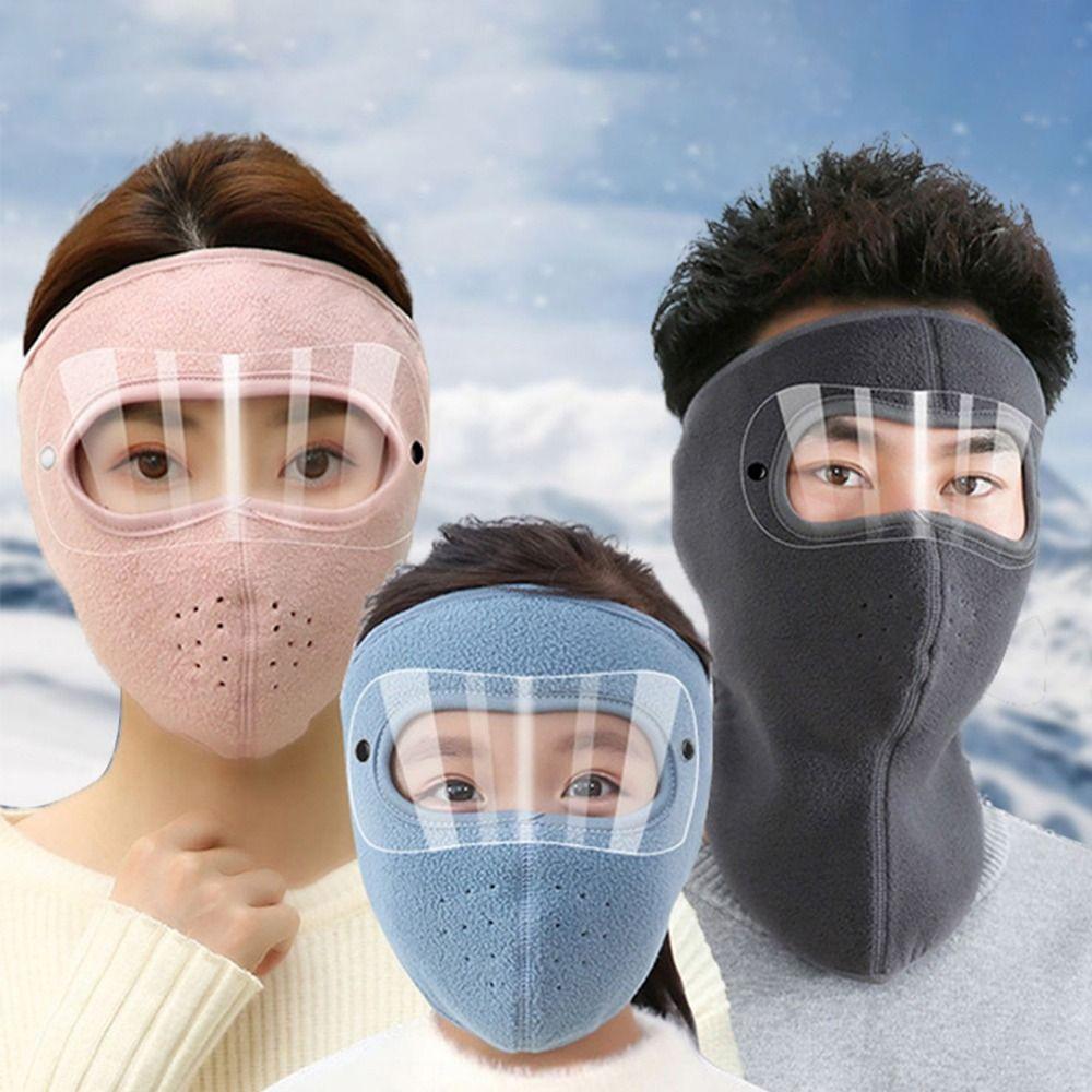 HD Goggles Cycling Cap Windproof Fleece Face Shield Caps New Face Mask Snowboarding