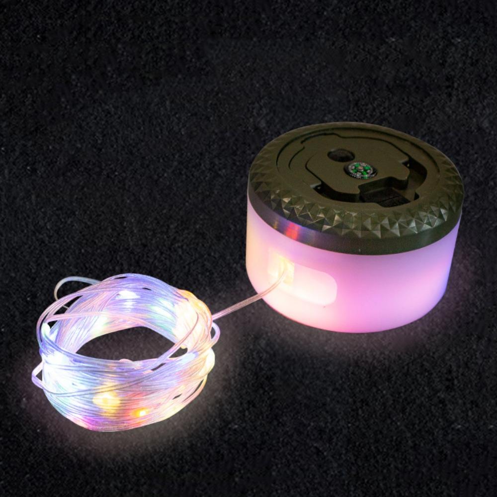 10M Outdoor Camping Lamp USB Charging Folding Christmas Lights String with 8 Modes Waterproof LED Fairy Lights