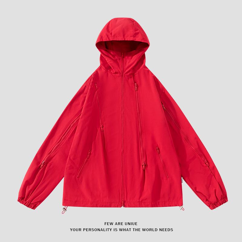 Ветрозащитная и водонепроницаемая износостойкая куртка с капюшоном и застежкой-молнией, универсальная куртка с бесшовным воротником, мужская куртка для пары