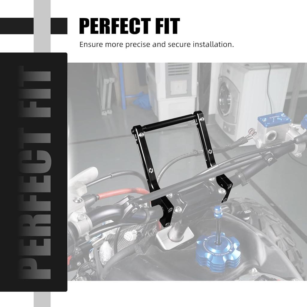 NICECNC Aluminum CNC Roadbook Mounting Arms Handlebar Bracket Roadbook Support Compatible with 690 Enduro/Enduro R/SMC/SMCR 2008-2023, Compatible