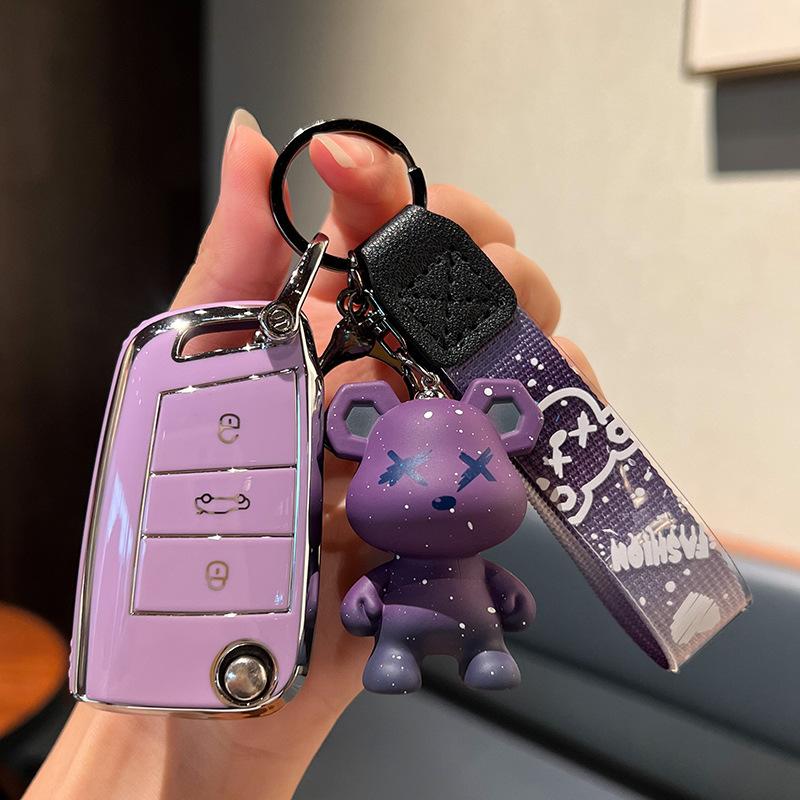 Применимо17 18Volkswagen PassatPassatCar Чехол для ключей с пряжкой