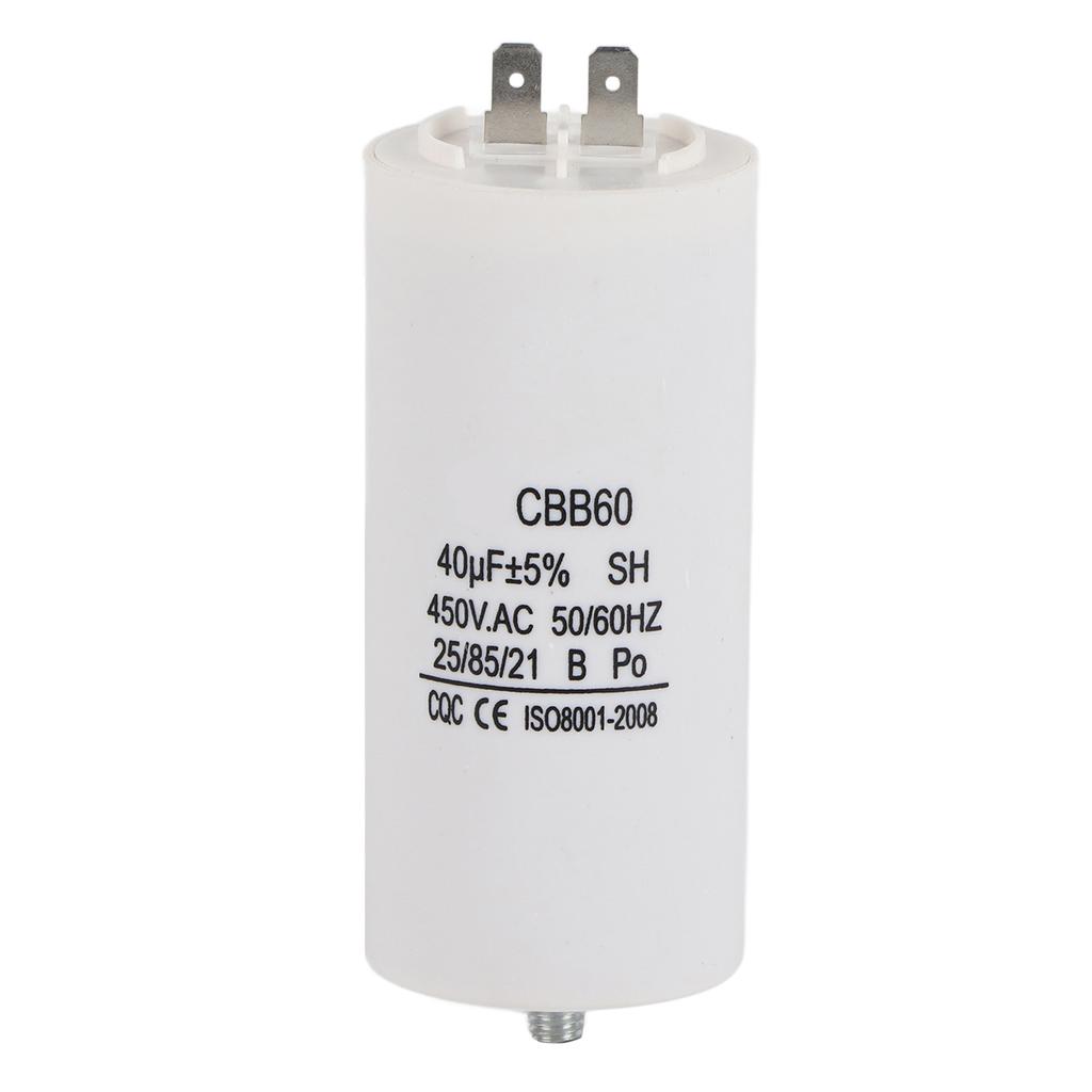 Конденсатор CBB60 40 мкФ 450 В 40 мкФ для стиральной машины 50/60 Гц