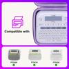 Чехол LTGEM, совместимый с Brother P-Touch PTD220 / PTD210 / PTD200, для домашнего/офисного использования, фиолетовый(Только случай)