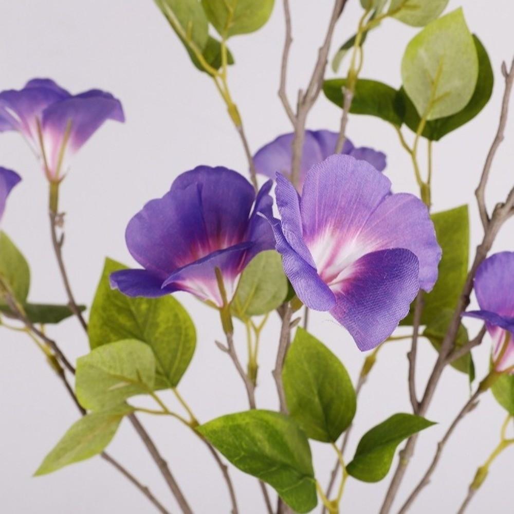 Long Branch Artificial Viola Tricolor Flower Plastic Simulation Fake Plants Handmade Real Touch Artificial Greenery Living Room