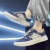 Men's Shoes Summer New Lace-up Handpainted Shoes Men's Trend Versatile Casual Board Shoes College Style Boys Canvas Tide Shoes