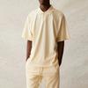 Fear of God Essentials Короткий рукав Поло SS21 С Логотипом на Спине Унисекс Топы Цвет Сливочный Крем FOG-SS21-552