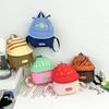 Kids Cotton Cartoon Fruit Hat Backpack With Contrasting Stitching And Soft Polyester Lining For School Use