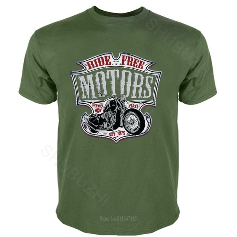 Мужская футболка с круглым вырезом для подростков Motard - Moto Motorcycle Chopper Bobber Old School летняя черная футболка большего размера