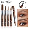 Квадратная кисть Wild Liquid Eyebrow Pen Натуральная водостойкая стойкая 4D ручка для татуажа бровей, похожая на волоски Жидкая бровь Корейский макияж