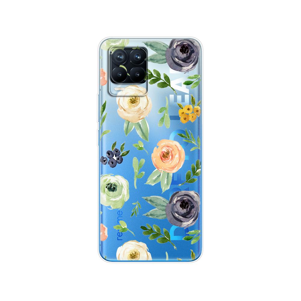 Чехол для Realme 8, 6,4 дюйма, мягкий силиконовый чехол из ТПУ для Realme 8 Pro OPPO Realme8 4G RMX3085, чехол для телефона, чехол, чехол-бампер, сумка