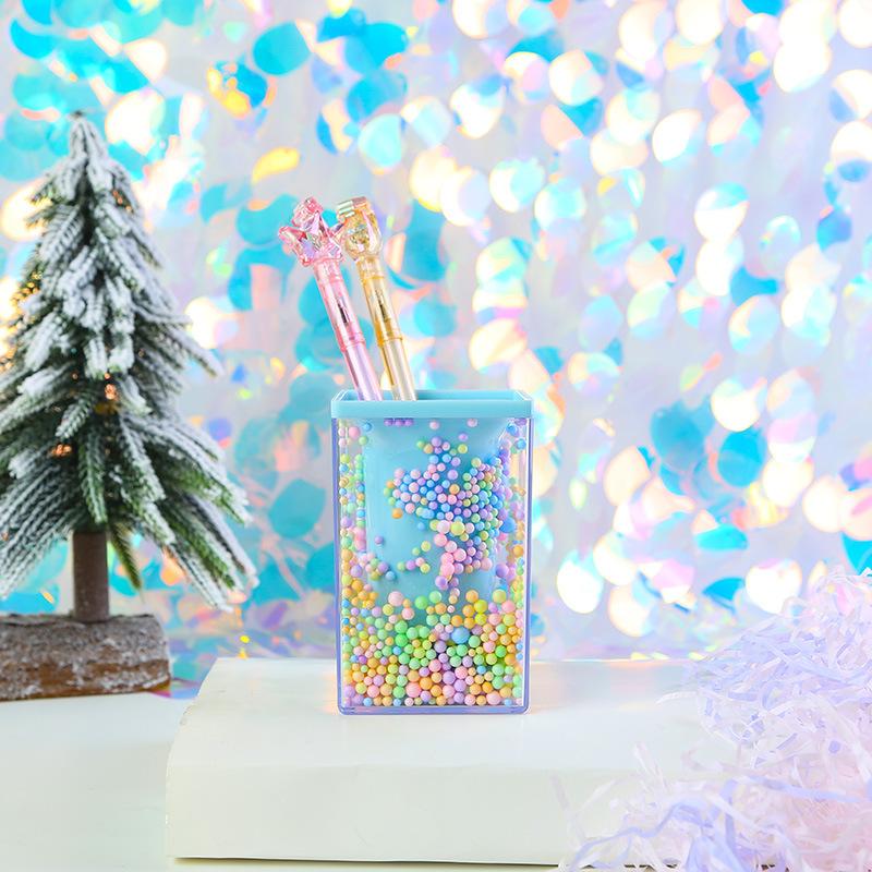 Хрустальный держатель для ручек, органайзер для канцелярских принадлежностей, школьные принадлежности для хранения бутылочек, аксессуары для очистки, кисточка для макияжа, горшок для карандашей, столовые принадлежности