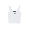 Solid Color Slim Fit Casual Knit Tank Top Women Tops White F51W429103F-WT