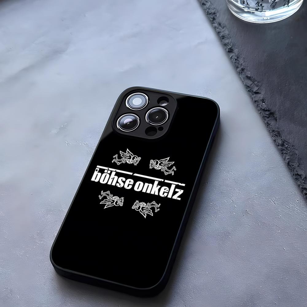 Band B-Bohse OnkelzS Hot Phone Case Tempered Glass For IPhone 17 13 14 16 12 15 11 Pro Max Plus Mini X XR SE2020 Coque