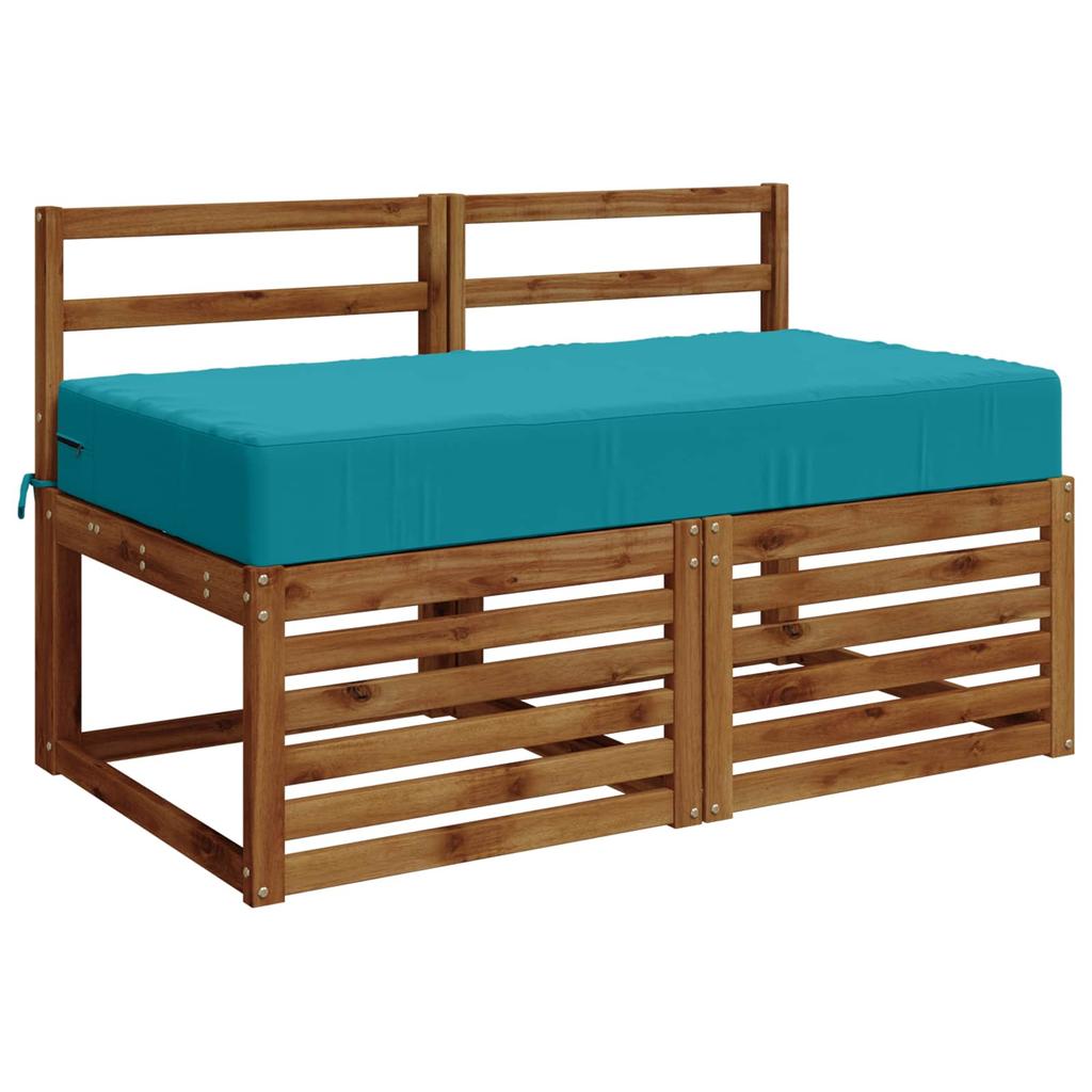 Seat Cushion SOEST 100percent Polyester Turquoise 120 x 60 x 15 cm