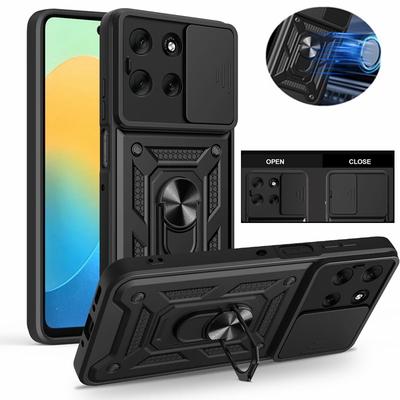 Для Motorola Moto G86 5G Чехол Противоударный Броня Магнитный Держатель Кольцо Чехол Для Moto G86 G 86 MotoG86 Сдвижная Защитная Крышка Объектива