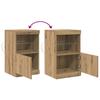 LED Sideboard Artisan Oak 41 x 37 x 67 cm Engineered Wood