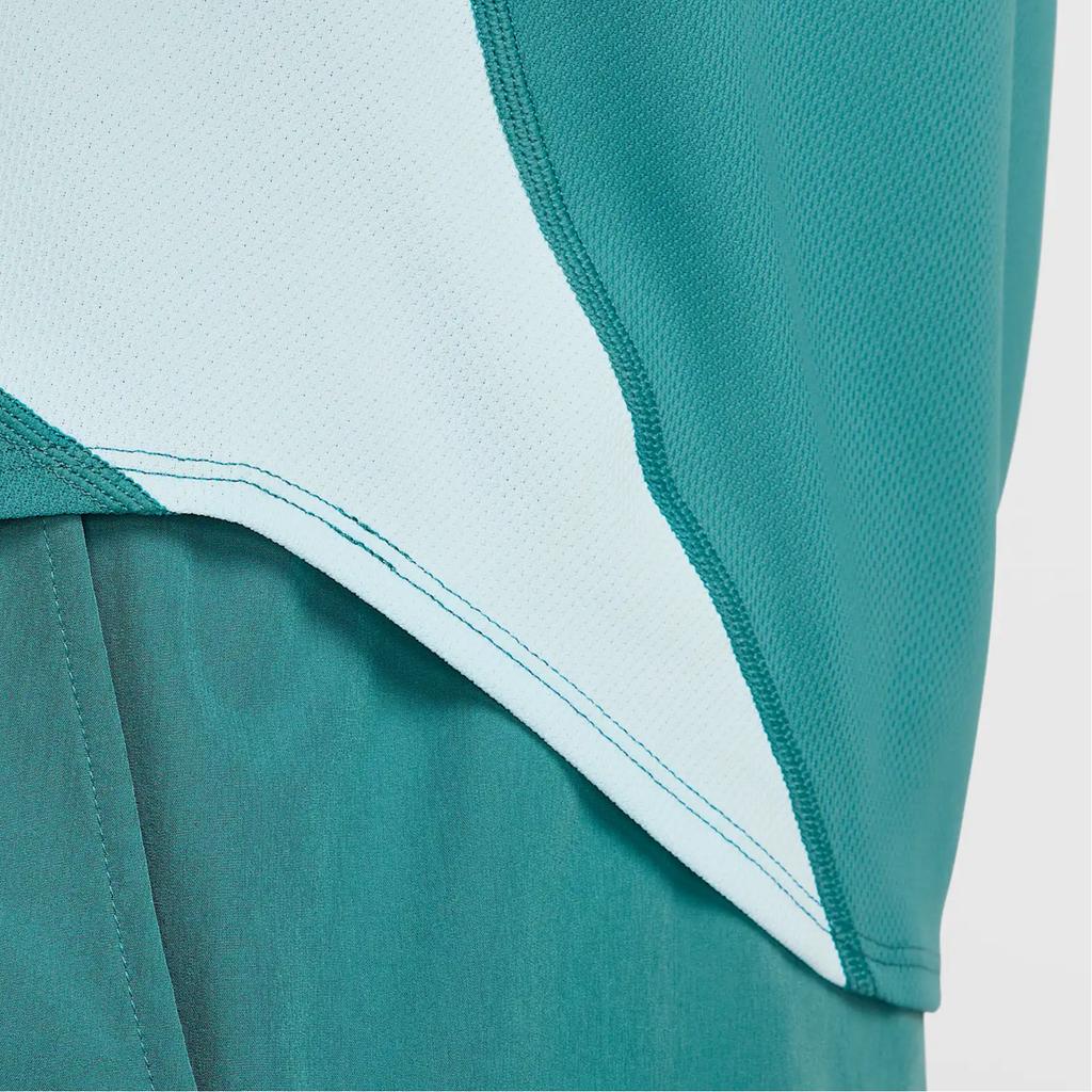 Nike Court Slam Dri-Fit Логотип Круглый вырез Удобный Повседневный Без рукавов Жилет Мужские Топы Минерально-синий Белый HQ6406-379