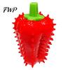 Independent Play Dog Toys Spiky Chili Chew Toy, Treat Dispenser Food Dispensing Interactive Rubber Toy for Teeth Cleaning, Mental Stimulation Cleaning