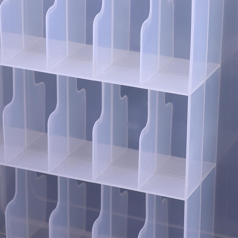 30 Grid Nail Polish Display Organizer Box Clear Double Side Nail Uv Gel Holder Shelf Quick Install Cosmetic Rack Manicure