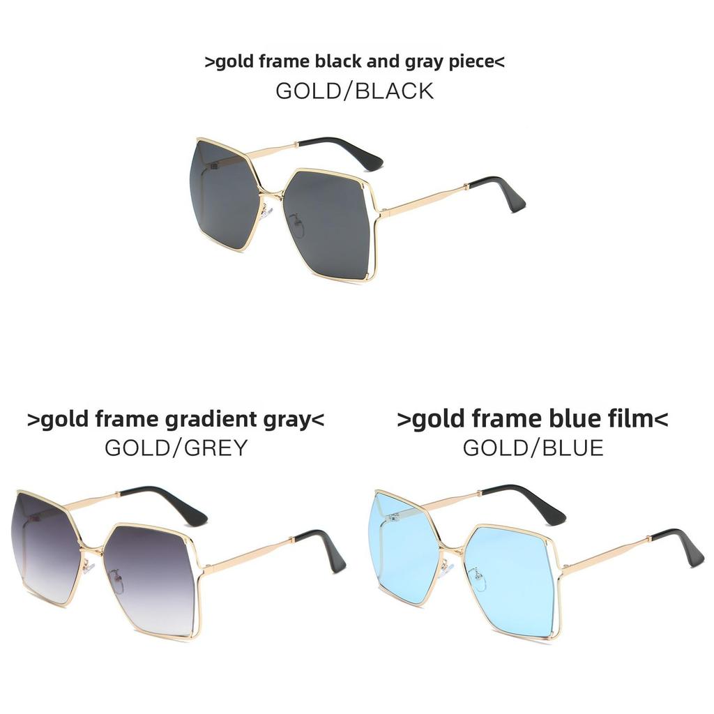 G Casual Chic Square Frame Sunglasses With Gradient Green Lenses For Outings