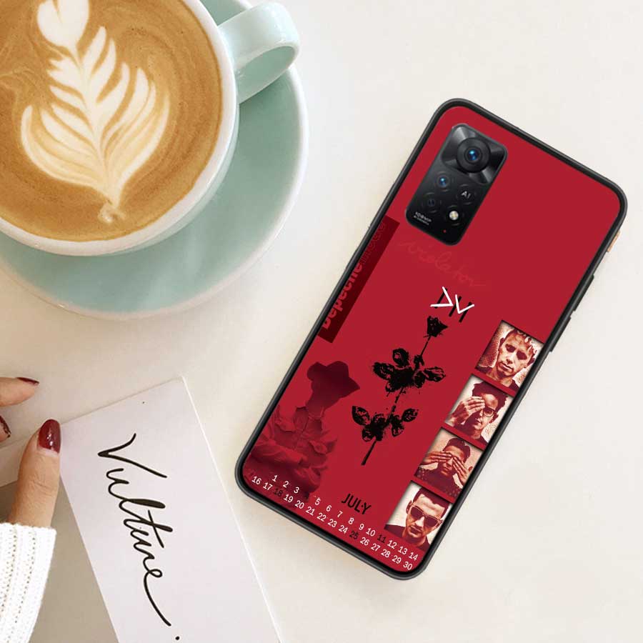 Чехол для телефона Rock Band Depeches Modes Для Redmi 13 14C 12 12C Note 14S 14 Pro Plus 10 10A 10C 9 9A 9C 9T 8 8A 7 7A TPU Прозрачный чехол